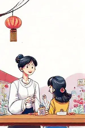 《折旧铺子的春天》封面，当铺柜台上的铜制估价秤